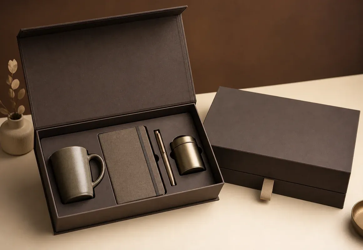 Seasonal & corporate gifting packaging example