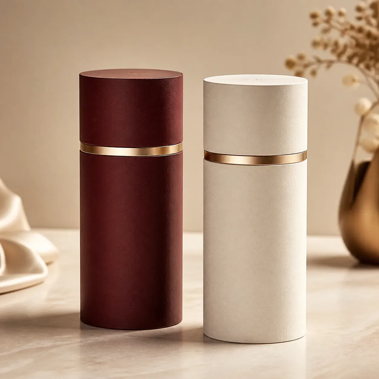 Paper tube packaging samples
